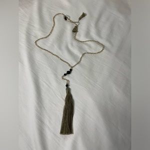 Zacasha Beaded Tassel Necklace